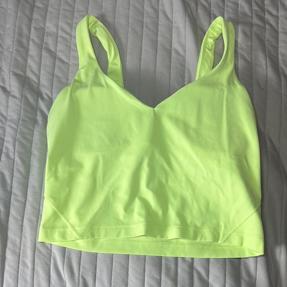 Lululemon Athletica Yellow Performance Tank Top